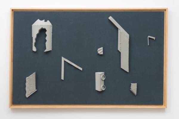 Erik Frydenborg, Codec 12 (Interpreted as Opus 5), 2011. Pigmented polyurethane, pine artist’s frame, linen. 46 x 72 x 4 inches.