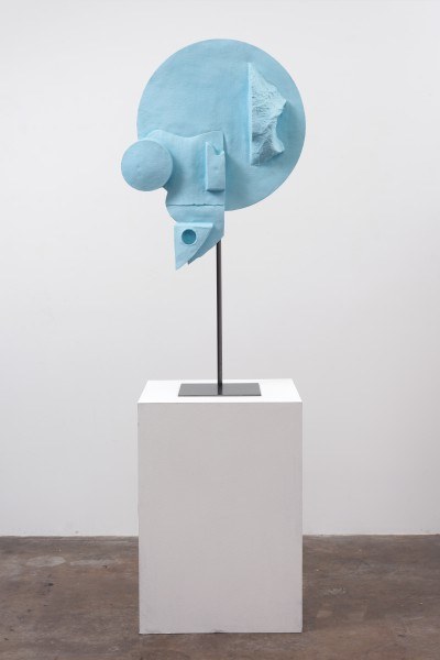 Erik Frydenborg, Waste Venus Plus (Baby), 2013. Pigmented polyurethane, steel display stand, hardware. 53 x 30 x 12 inches.
