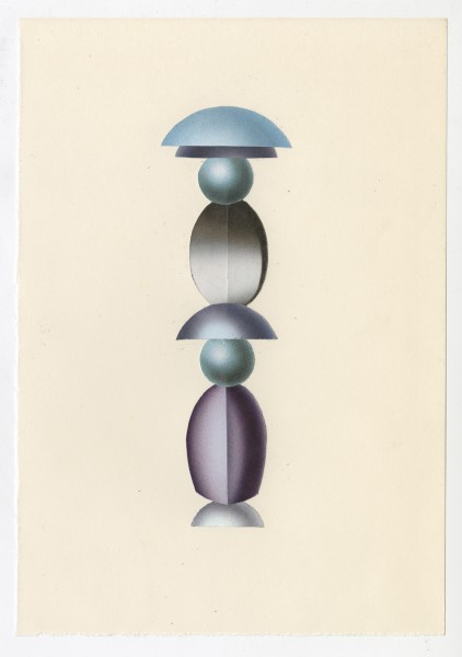 Erik Frydenborg, Full Color Bachelor No. 250, 2014. Collage on endpaper.
7.75 x 5.5 inches.