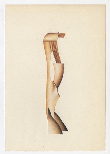 Erik Frydenborg, Full Color Bachelor No. 251, 2014. Collage on endpaper.
7.75 x 5.5 inches.